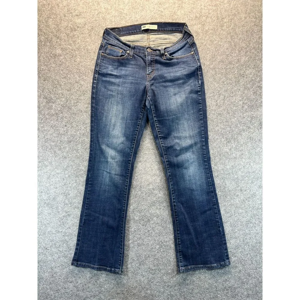 Levis Jeans‎ Women's 10 M 529 Curvy Bootcut Dark Blue Denim Pants Mid Rise